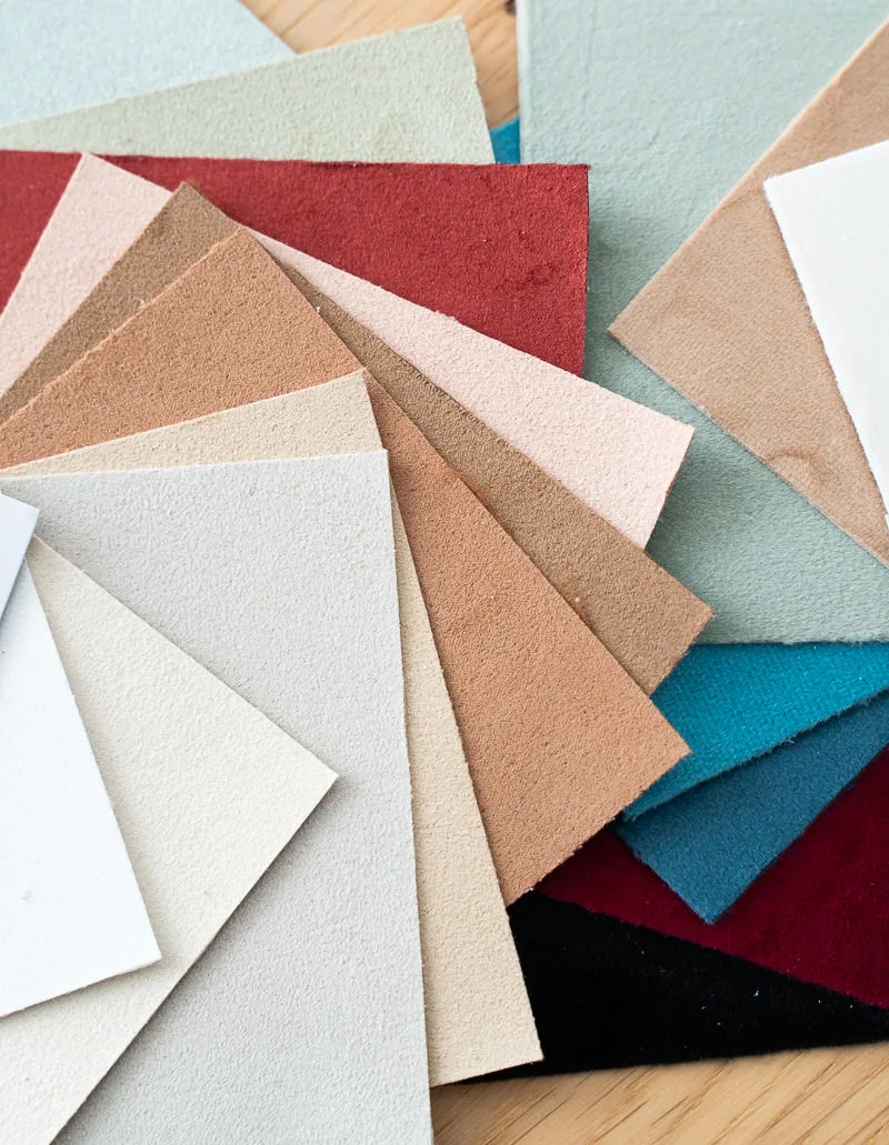 Beautiful white velvet printed wedding album cover swatches