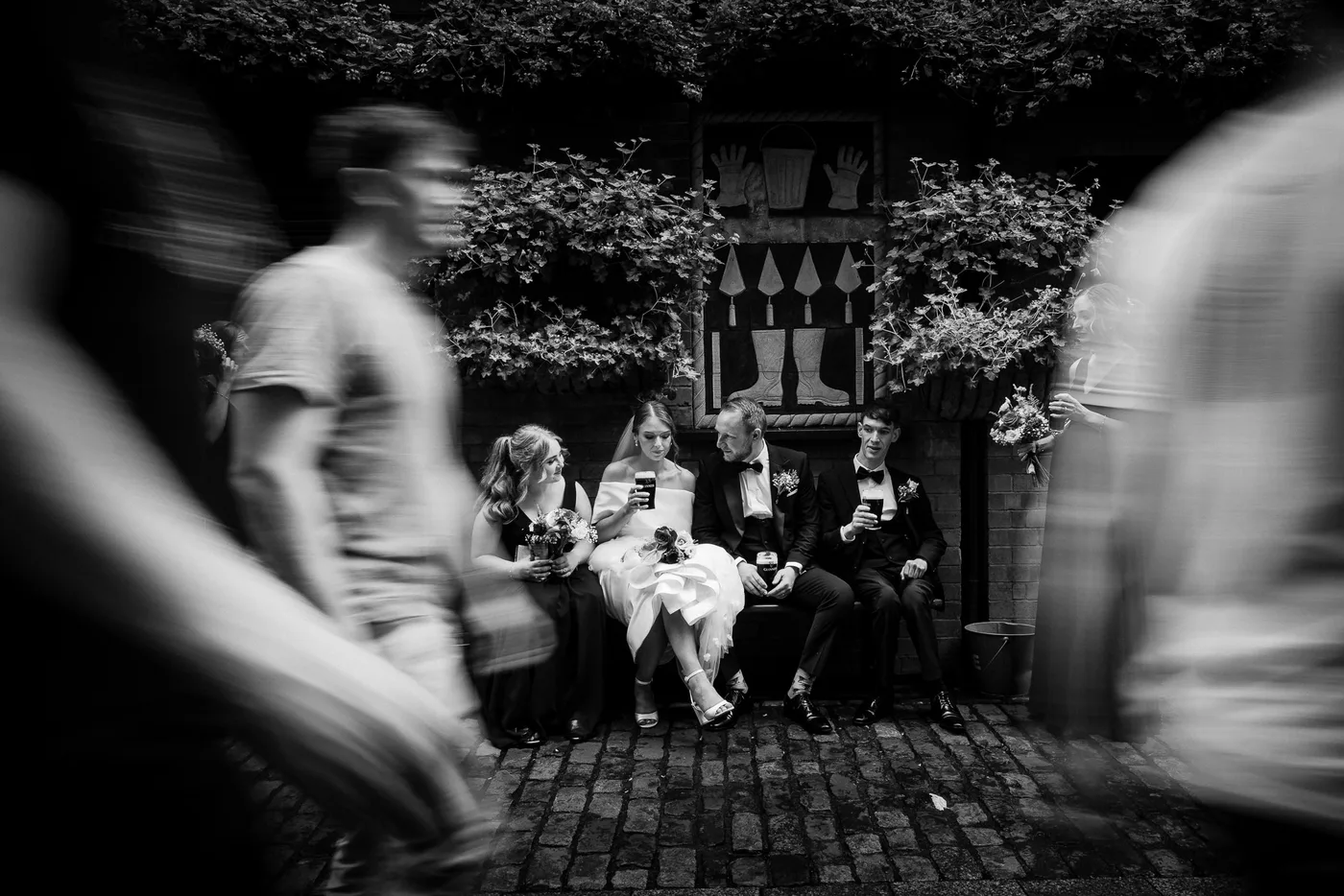 Candid wedding belfast cathedral quarter