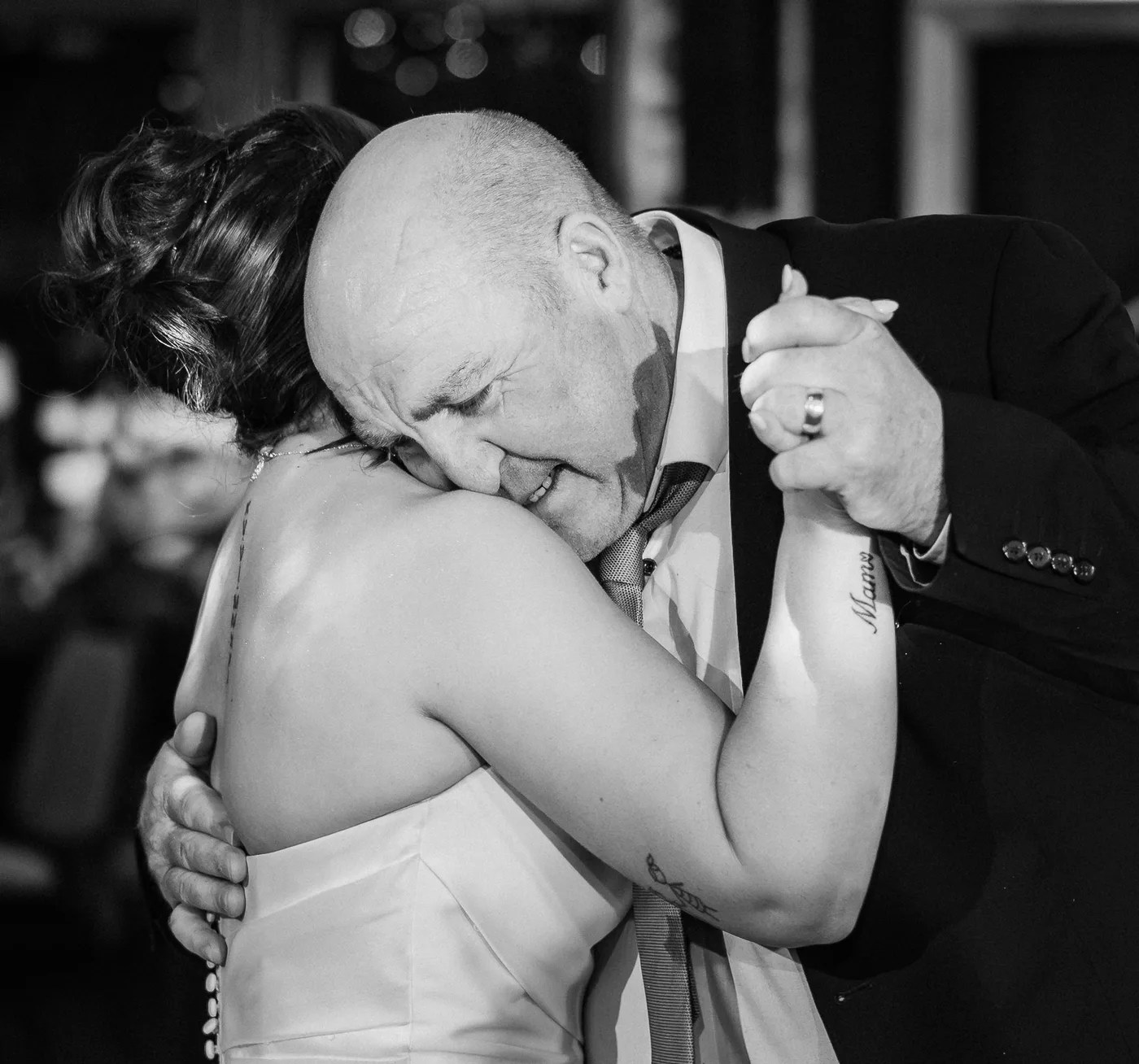 Emotional daddy daughter dance