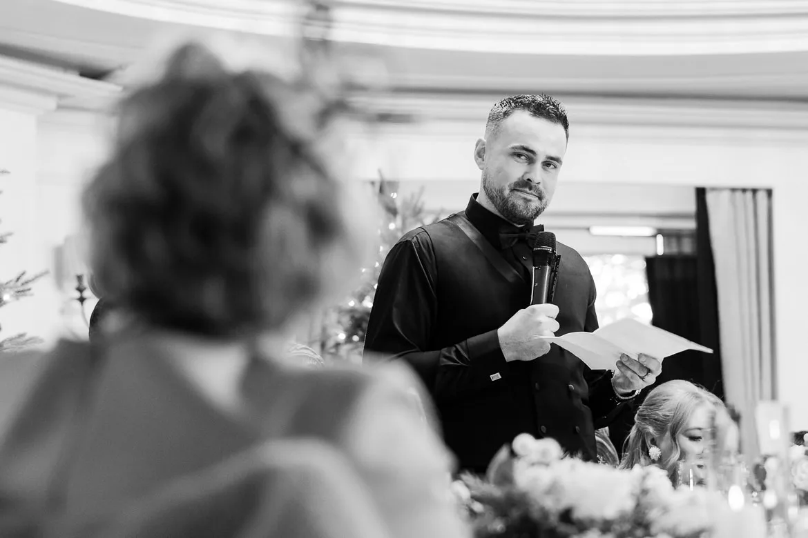 Groom thanking his mummy speech