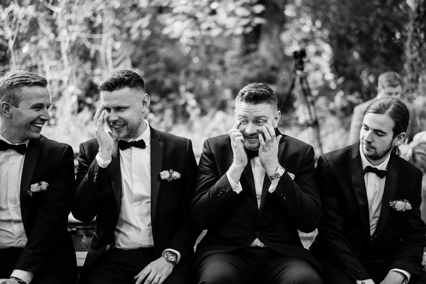 Grooms party tear up