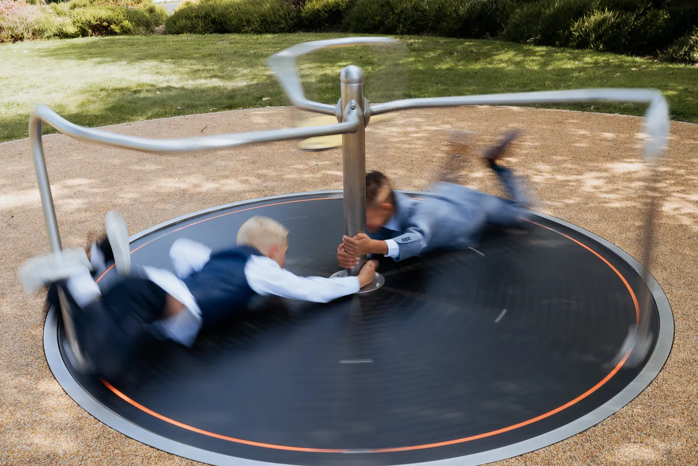 Kids messing