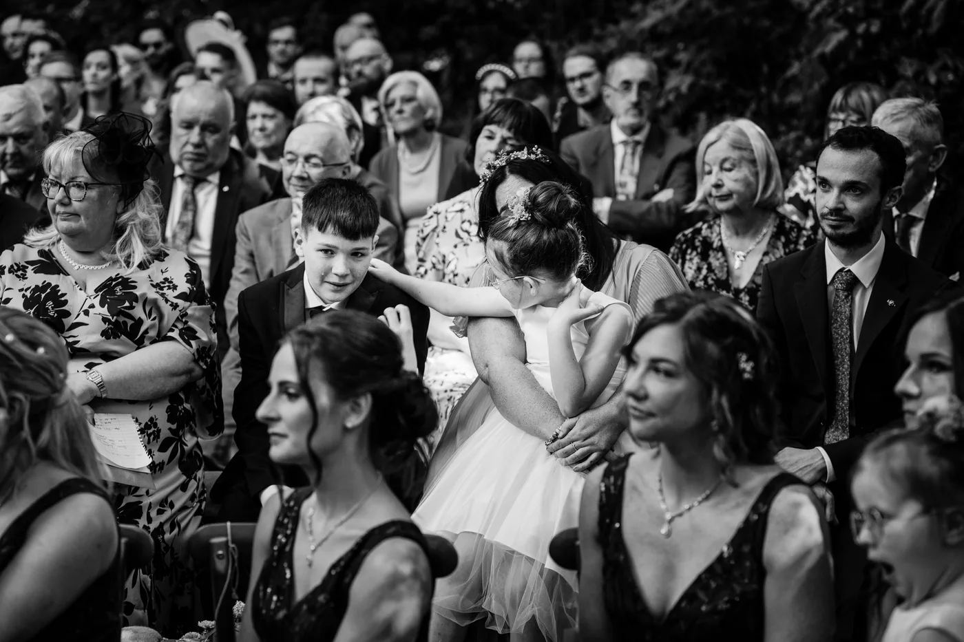 Pageboy cries at beechhill wedding