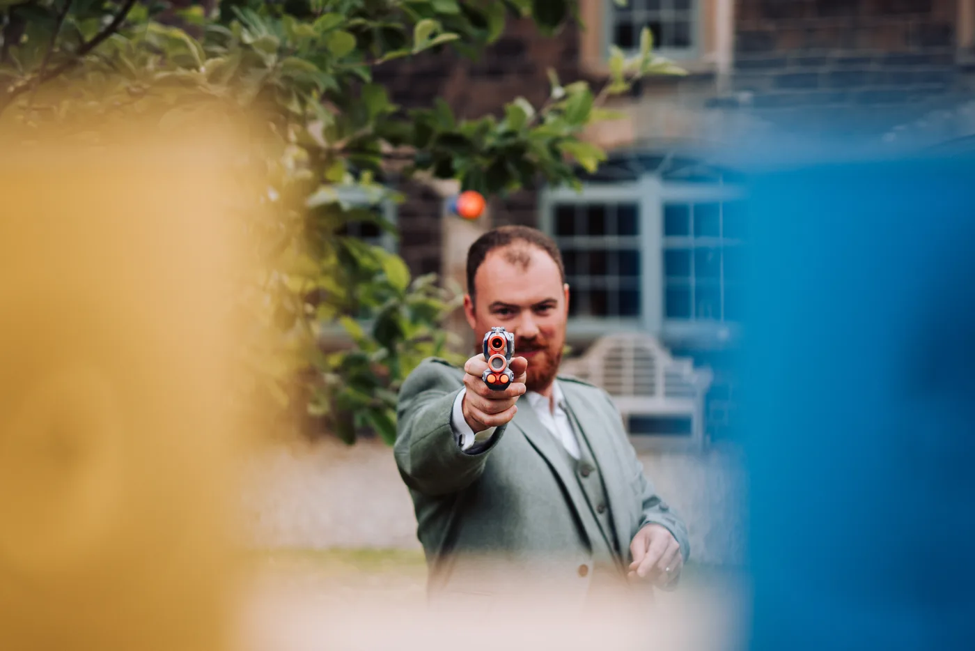 Wedding guest games shooting range lissanoure castle