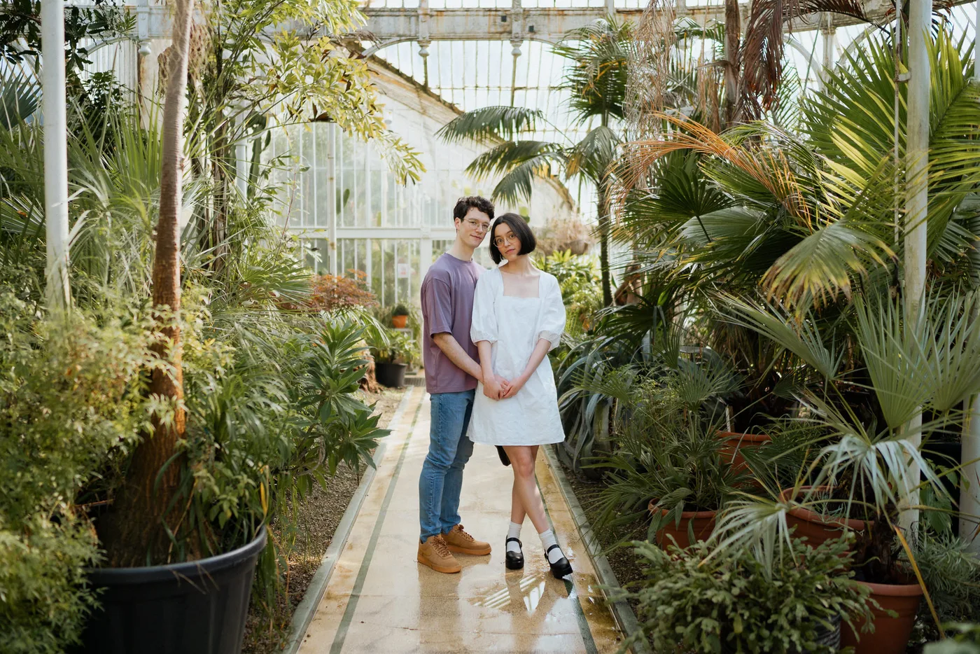 Couples engagement session belfast botanic gardens 1