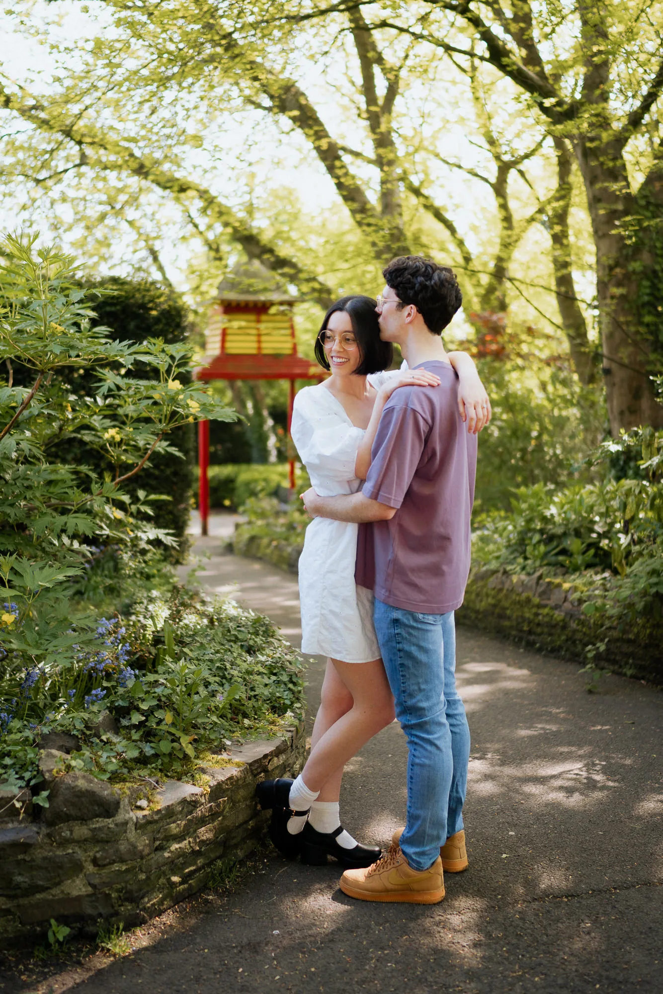 Couples engagement session belfast botanic gardens 2
