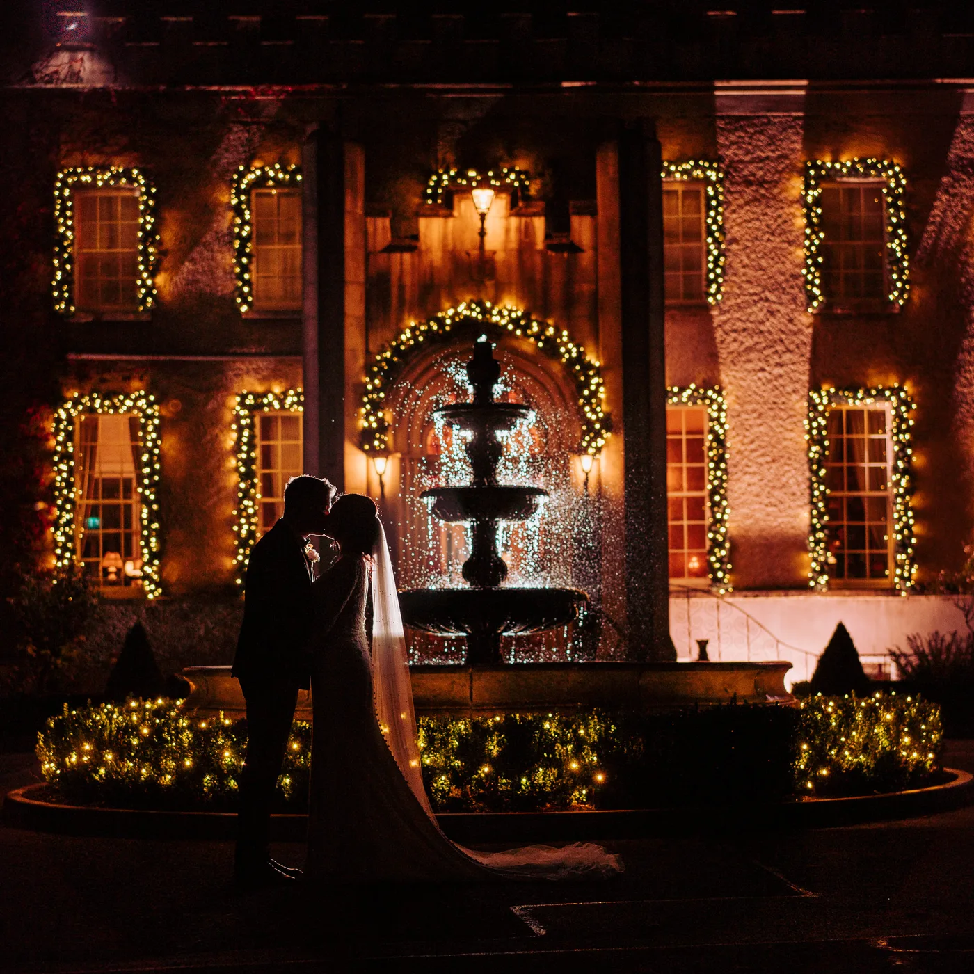 Bellingham castle christmas lights