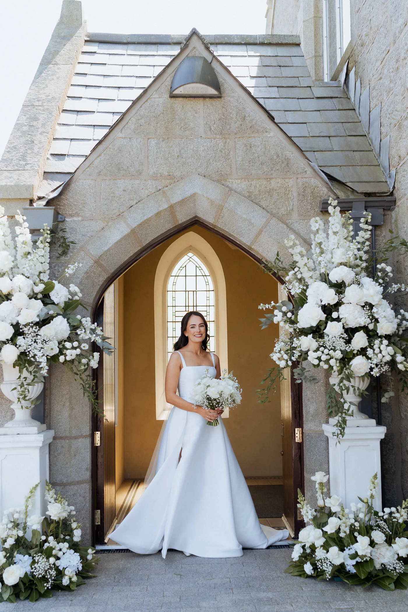 Bride alone st michaels church clontigora