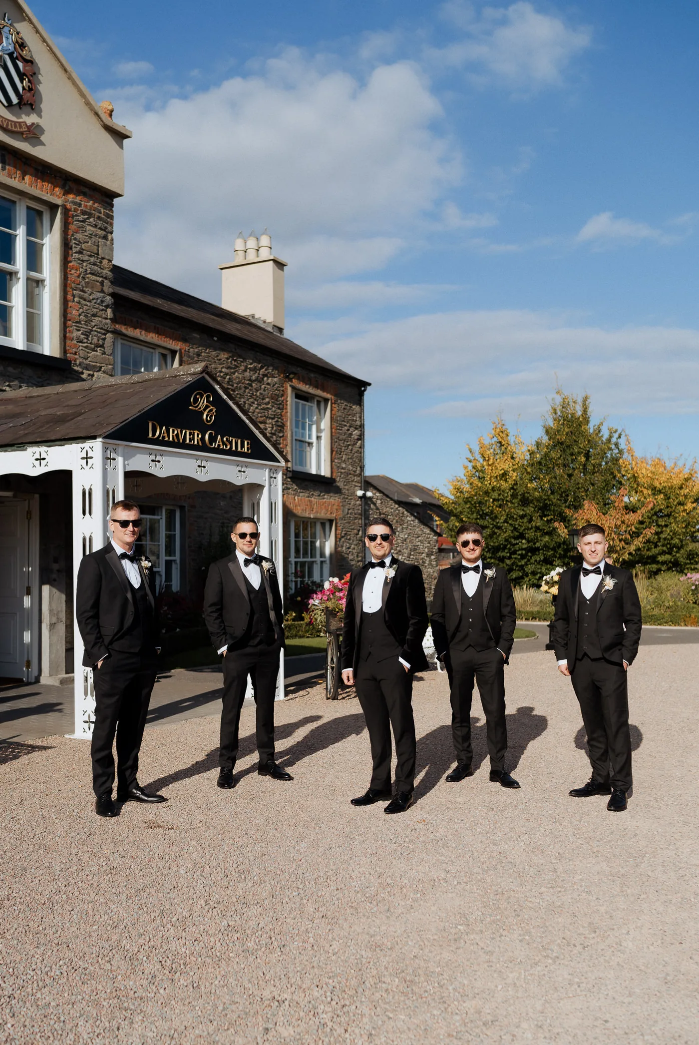 Darver castle groomsmen
