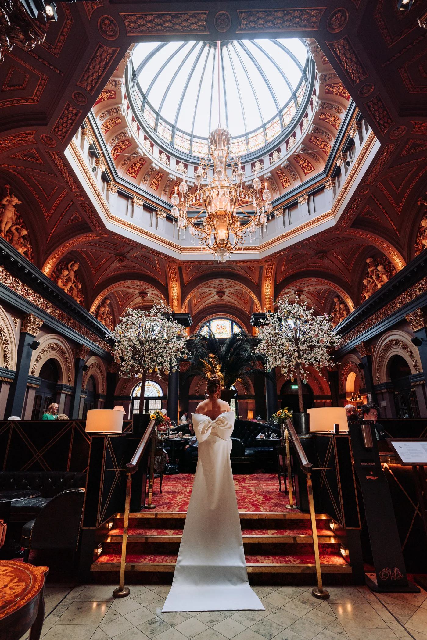 Great hall merchant hotel belfast bride bow dress