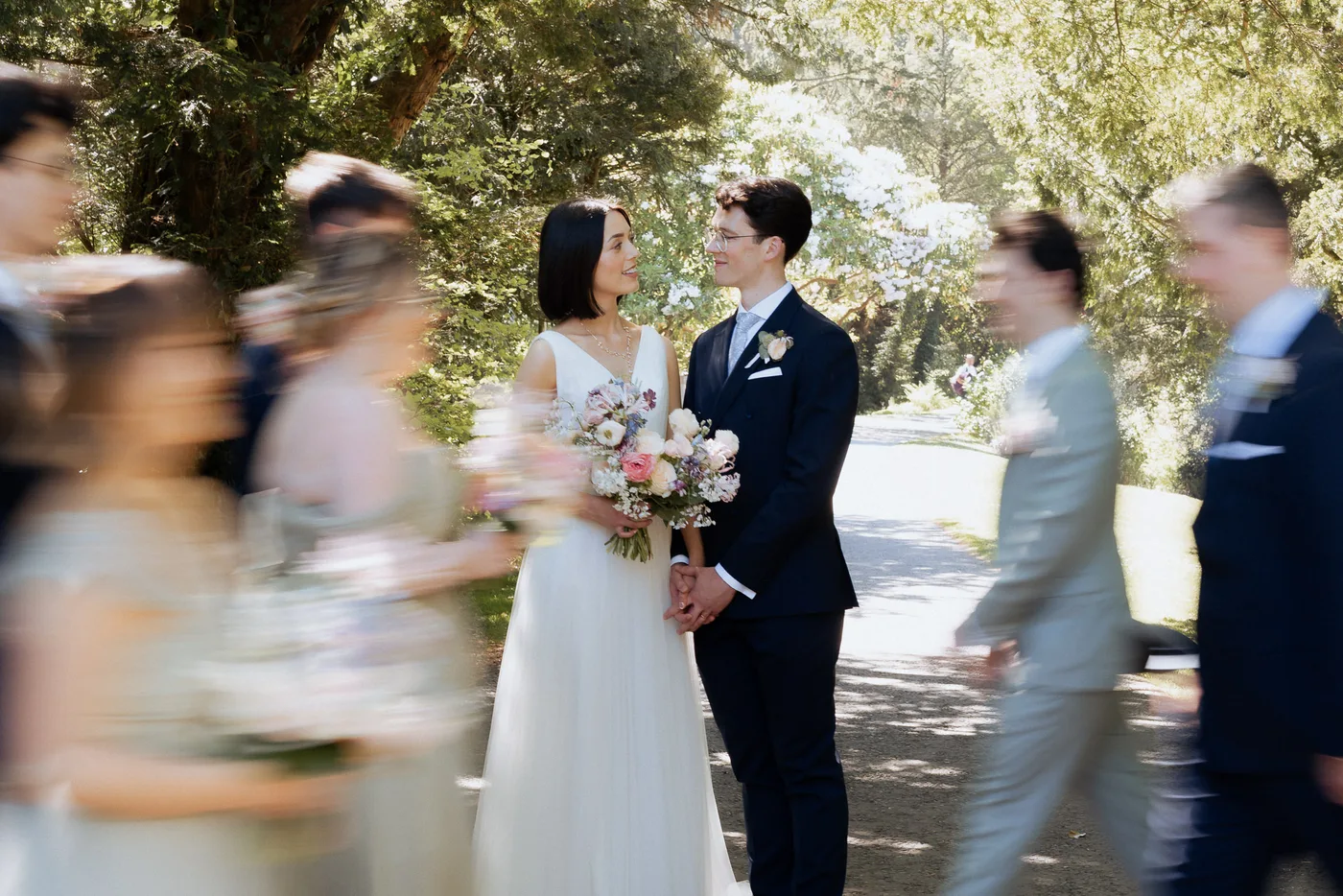 Movement wedding photo
