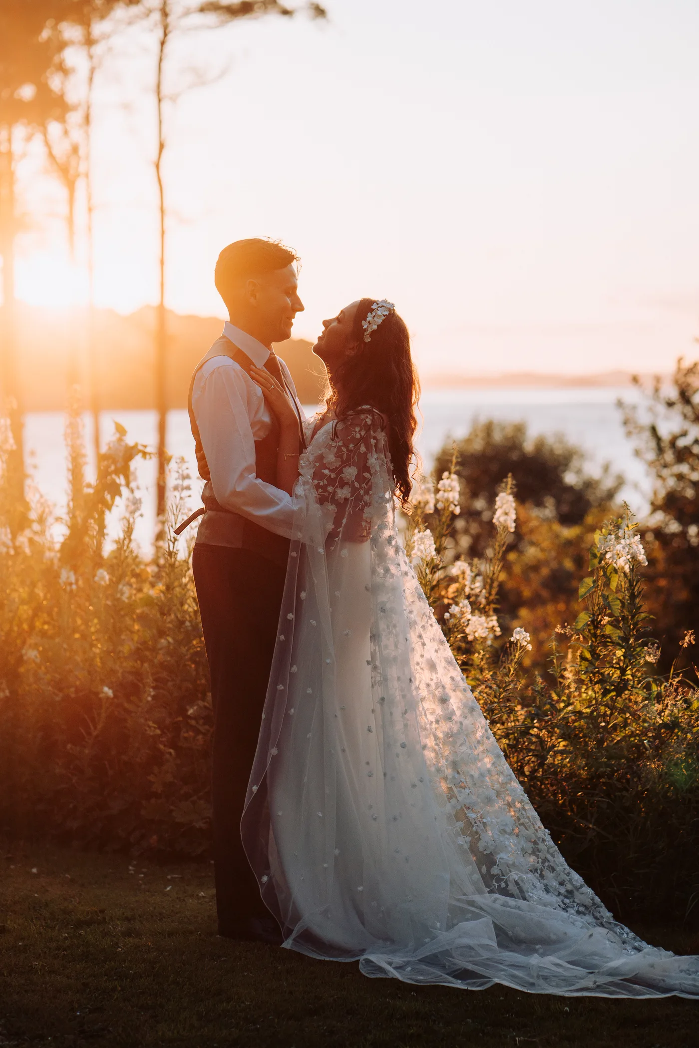Old court sunset strangford wedding venue