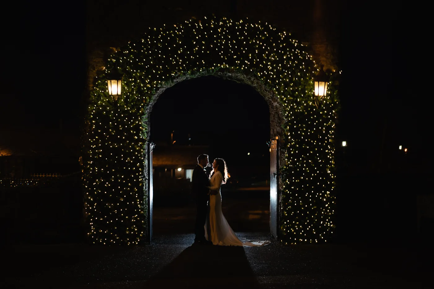 Winter wedding darver castle